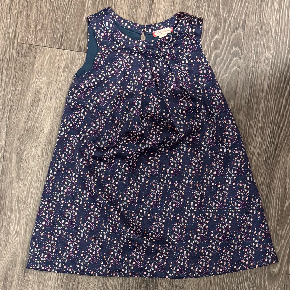 Ruby & Bloom Floral Navy Little Girls Dress, Size 4, New w/ out Tags